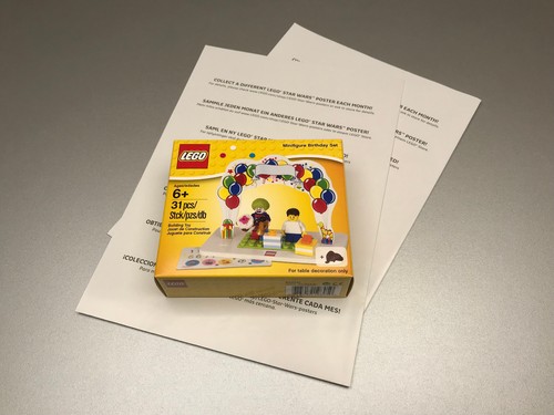 Lego minifigure birthday set - *,